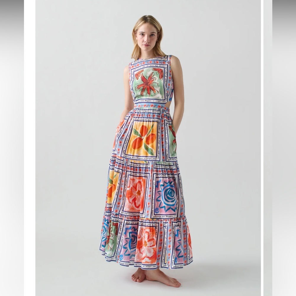 Lingua Franca Marcia Anthropologie NWT 
Sleeveless A-Line Maxi Dress size 6. - Picture 16 of 16